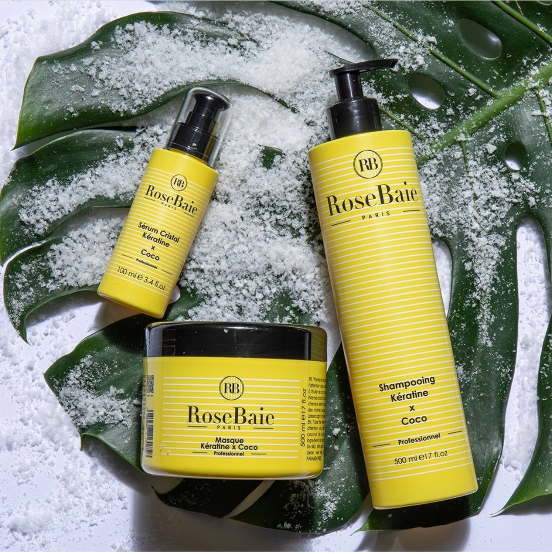 Gamme RoseBaie Kératine Huile de Coco Sans Sulfates