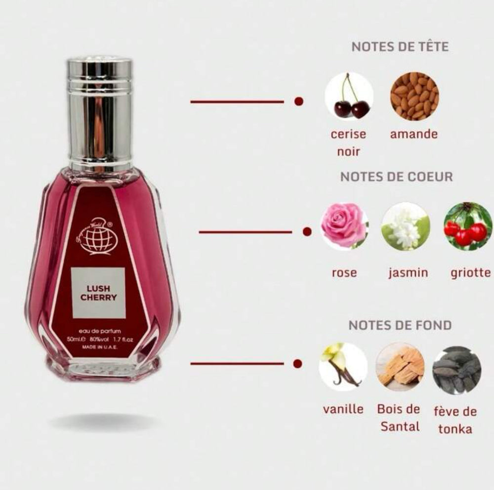 Eau de Parfum - Lush Cherry - Fragrance World - 50 ml