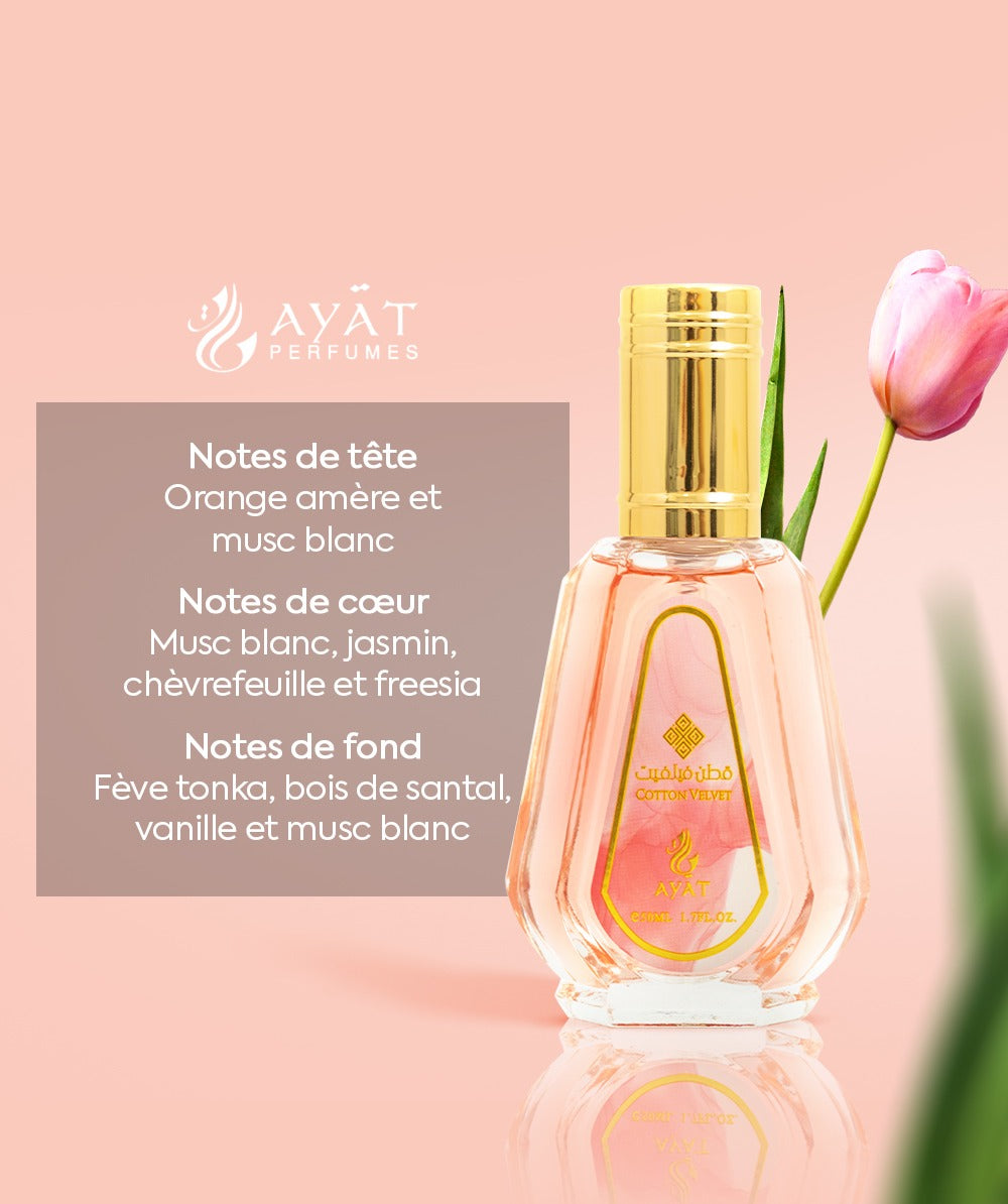 Eau de Parfum Cotton Velvet – Ayat Perfumes – 50 ml